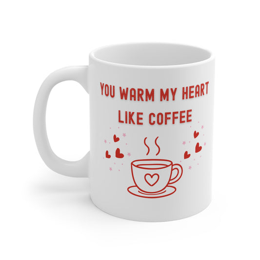 Coffee Lover Mug | Valentine's Day Gift | 11oz Ceramic Coffee Cup